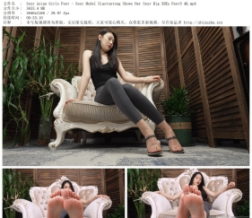 Asian Girls Feet - Sexy Model Xiaotontong Shows Her Sexy Big 39Eu Feet5 4K